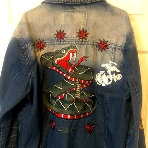 Embroidery Reason Jean Jacket